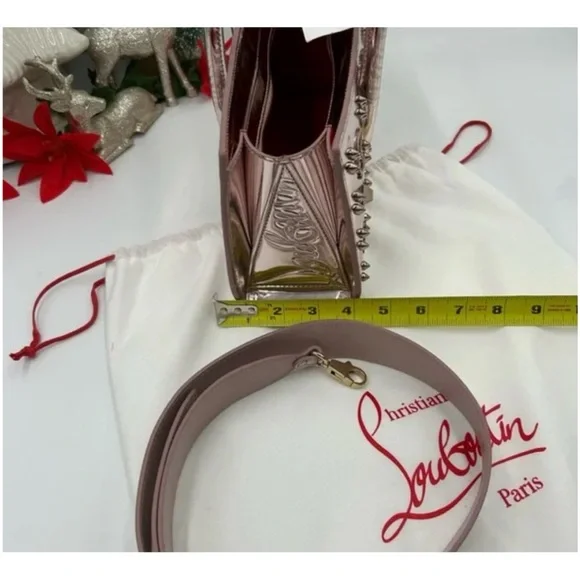 Christian Louboutin Paloma loubinthesky stud, metallic leather, baguette bag - Picture 4 of 8